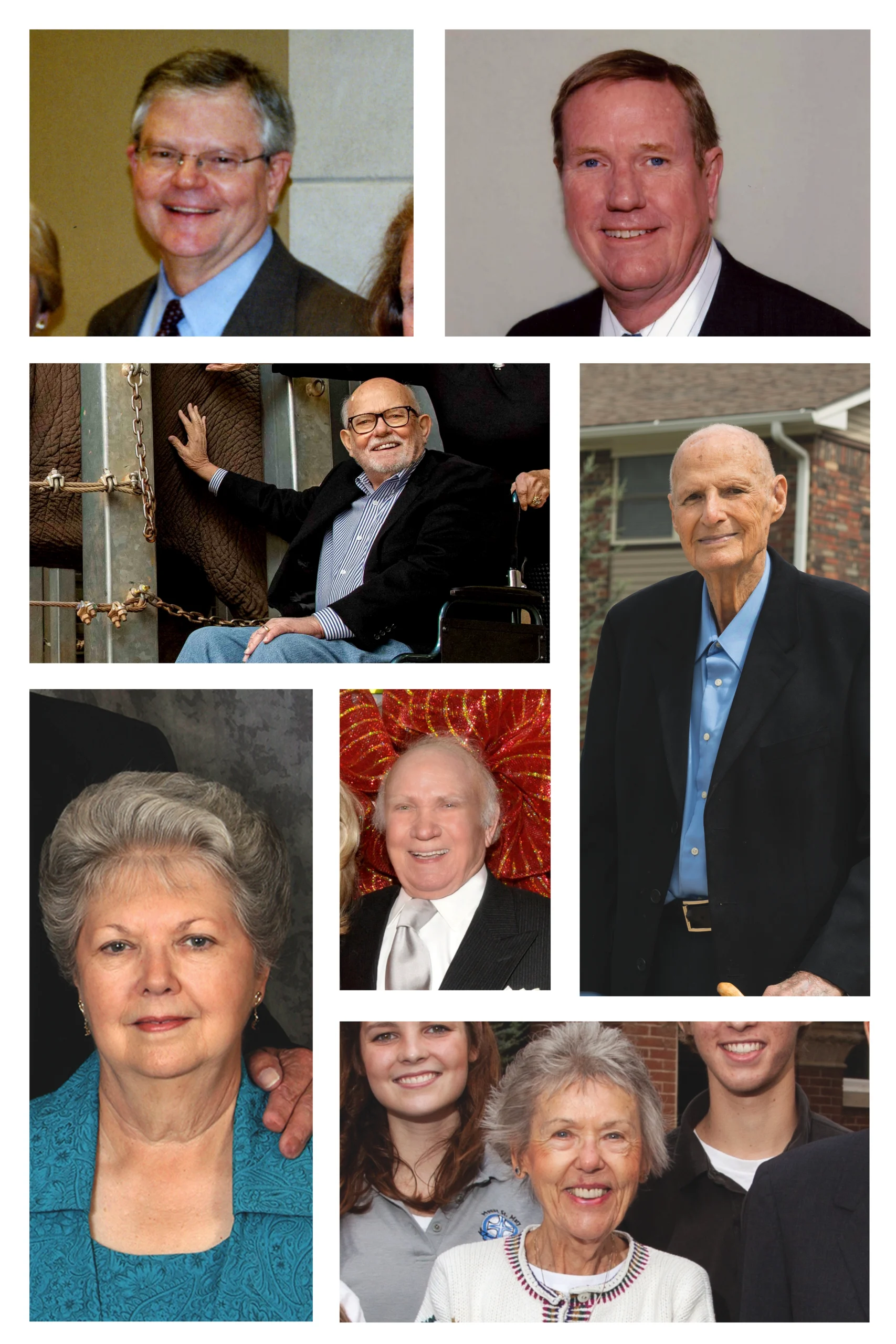 Photo collage of donors who died in fiscal year 2024.